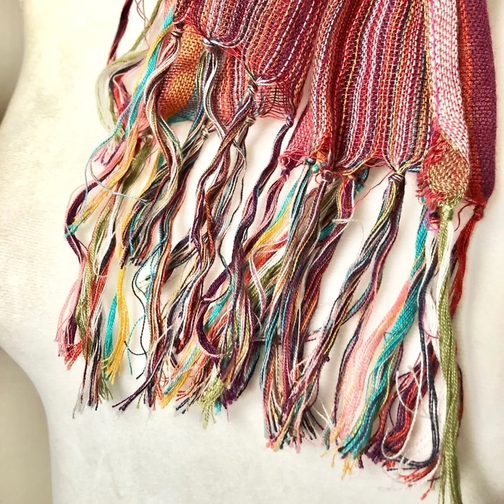 Planeterra Foundation Striped Handmade Scarf